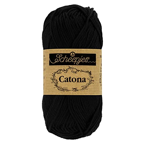 Scheepjes - Scheepjes 110 Jet Schwarz Catona Garn - 10x50g Scheepjes - Scheepjes 110 Jet Schwarz Catona Garn - 10x50g von Scheepjes