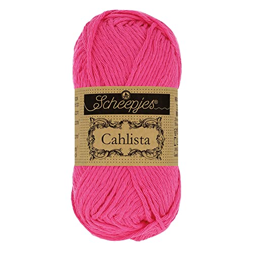 Scheepjes - Scheepjes 114 Schockierend Rosa Cahlista Garn - 10x50g von Scheepjes