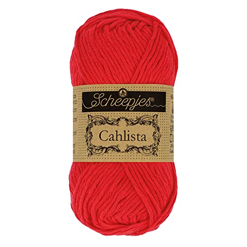 Scheepjes - Scheepjes 115 Heiß Rot Cahlista Garn - 10x50g von Scheepjes