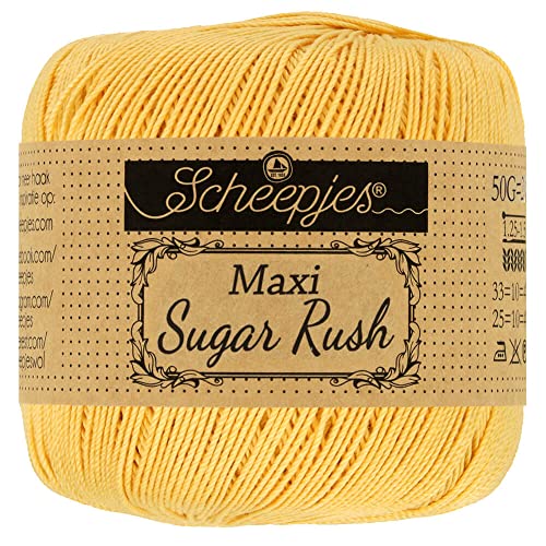 Scheepjes - Scheepjes 154 Gold Maxi Sugar Rush Garn - 10x50g von Scheepjes