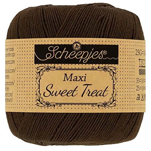 Scheepjes - Scheepjes 162 Schwarz Kaffee Maxi Süss Behandeln Garn - 1x25g von Scheepjes