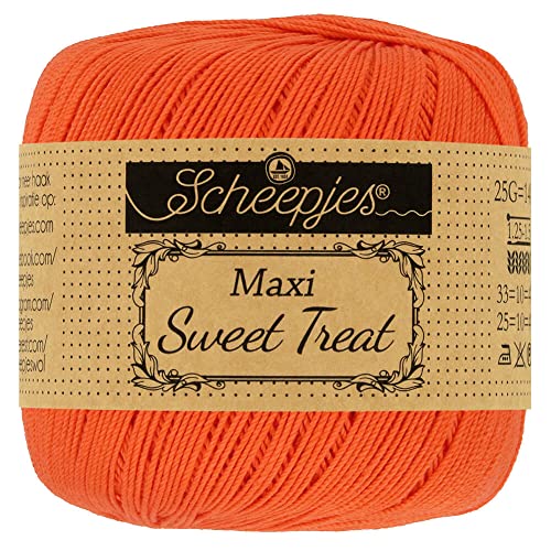 Scheepjes - Scheepjes 189 königlich Orange Maxi Sweet Treat Garn - 10x25g von Scheepjes