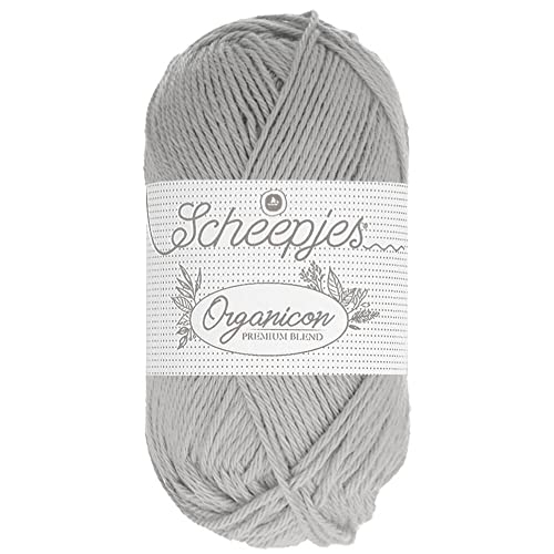 Scheepjes - Scheepjes 203 Gefrostet Silber Organicon Garn - 5x50g von Scheepjes