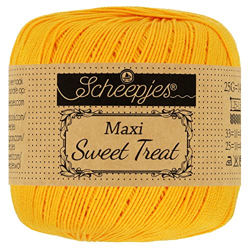 Scheepjes - Scheepjes 208 Gelb Gold Maxi Sweet Treat Garn - 10x25g von Scheepjes