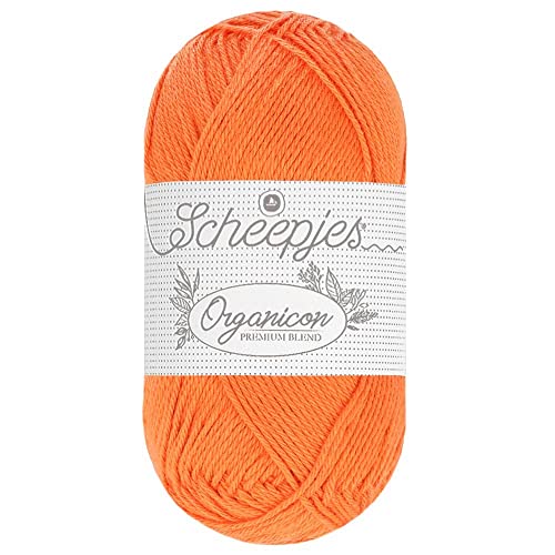 Scheepjes - Scheepjes 224 Tief Mandarine Organicon Garn - 1x50g von Scheepjes