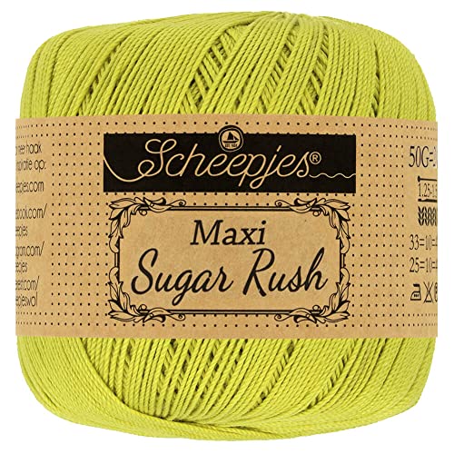 Scheepjes - Scheepjes 245 Grün Gelb Maxi Sugar Rush Garn - 10x50g von Scheepjes