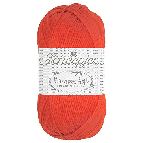 Scheepjes - Scheepjes 261 Königlich Orange Bambus Weich Garn - 1x50g von Scheepjes