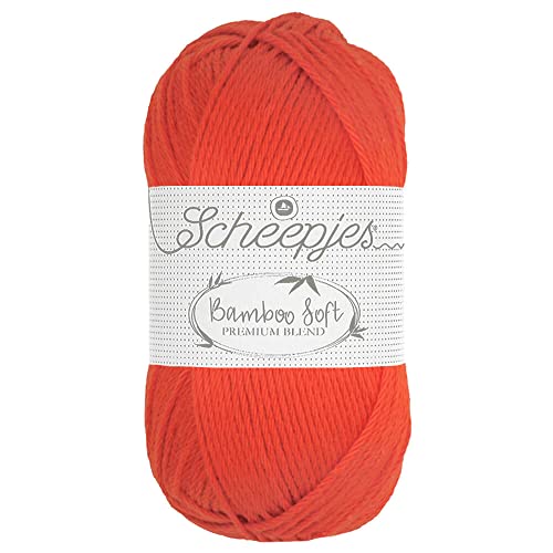 Scheepjes - Scheepjes 261 Regal Orange Bambus Soft Cotton Garn - 10x50g von Scheepjes