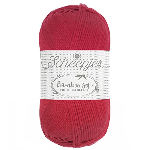 Scheepjes - Scheepjes 262 Heiß Beere Bambus Soft Cotton Garn - 10x50g von Scheepjes