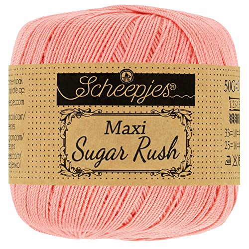 Scheepjes - Scheepjes 264 Licht Koralle Maxi Sugar Rush Garn - 10x50g von Scheepjes