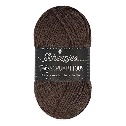 Scheepjes 1739-2 Truly Scrumptious Cotton Yarn, 304 Chocolate Ganache, 5x100g, 5 Count von Scheepjes