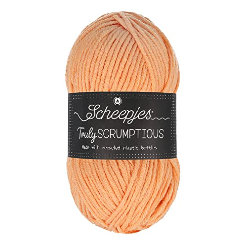 Scheepjes 1739-332 Truly Scrumptious Cotton Yarn, 332 Orange Cheesecake, 1x100g von Scheepjes