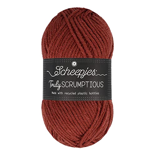 Scheepjes 1739-359 Truly Scrumptious Baumwolle Garn, recyceltes Polyester 50% Acryl, 359 Red Velvet Cake, 1x100g von Scheepjes