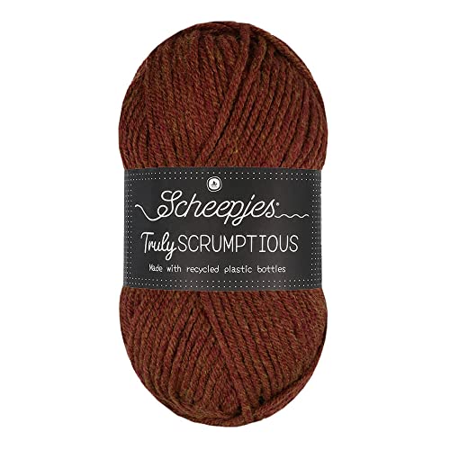 Scheepjes 1739-2 Truly Scrumptious Cotton Yarn, 367 Salted Car. Brownie, 5x100g, 5 Count von Scheepjes