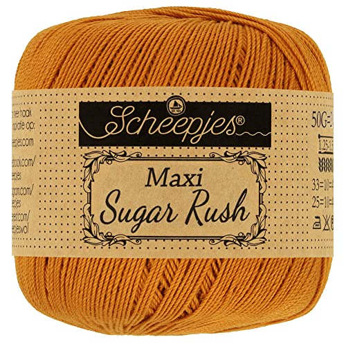 Scheepjes - Scheepjes 383 Ingwer Gold Maxi Sugar Rush Garn - 10x50g Scheepjes - Scheepjes 383 Ingwer Gold Maxi Sugar Rush Garn - 10x50g von Scheepjes