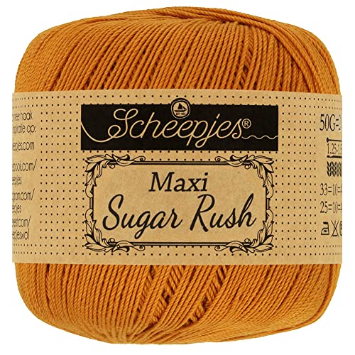 Scheepjes - Scheepjes 383 Ingwer Gold Maxi Sugar Rush Garn - 10x50g von Scheepjes