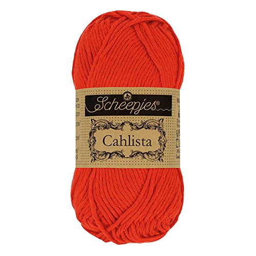 Scheepjes - Scheepjes 390 Mohn Rose Cahlista Garn - 10x50g von Scheepjes