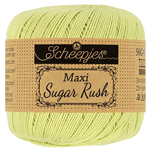 Scheepjes - Scheepjes 392 Kalk Saft Maxi Sugar Rush Garn - 10x50g von Scheepjes