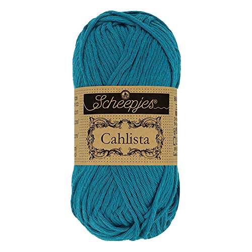 Scheepjes - Scheepjes 400 Benzin Blau Cahlista Garn - 10x50g von Scheepjes