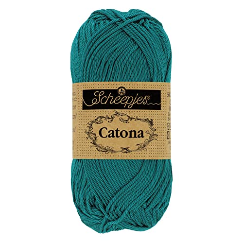 Scheepjes - Hilo Scheepjes Catona 401 verde azulado oscuro - 1 x 50 g Scheepjes - Hilo Scheepjes Catona 401 verde azulado oscuro - 1 x 50 g von Scheepjes