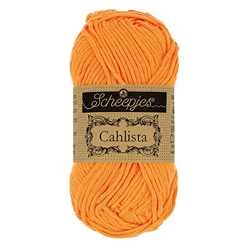 Scheepjes - Scheepjes 411 Süss Orange Cahlista Garn - 10x50g von Scheepjes