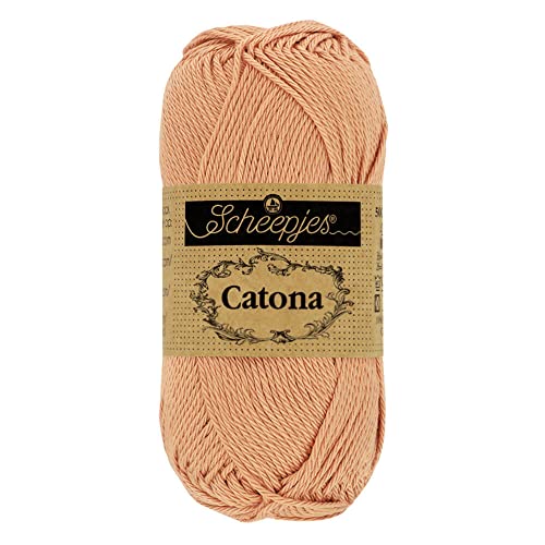 Scheepjes 1677-2 Catona Baumwolle Garn, 502 Camel, 20x25g, 20 Count von Scheepjes