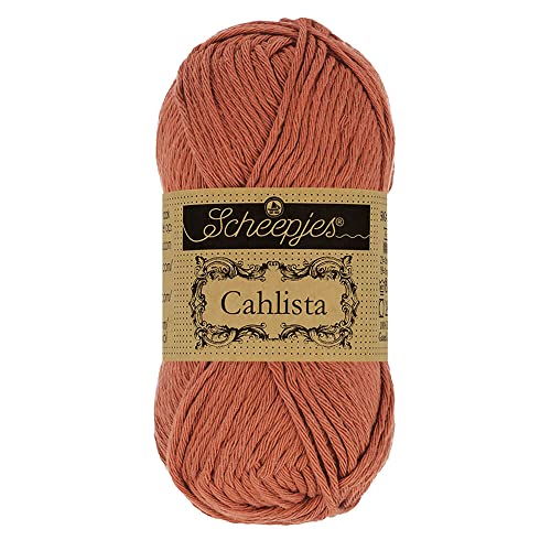 Scheepjes - Scheepjes 504 Ziegel Rot Cahlista Garn - 10x50g von Scheepjes