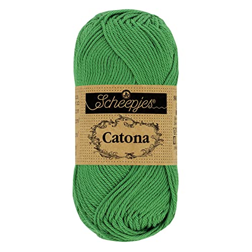Scheepjes Catona mercerisiertes Baumwollgarn 50 g – Farbe 515 Smaragd, 1 x 50 g Scheepjes Catona mercerisiertes Baumwollgarn 50 g – Farbe 515 Smaragd, 1 x 50 g von Scheepjes