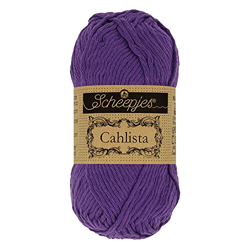 Scheepjes - Scheepjes 521 Tief Violett Cahlista Garn - 10x50g von Scheepjes