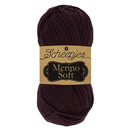 Scheepjes 1679-2 Merino Soft Baumwolle Garn, 50% Superwash-Merinowolle Mikrofaser 25% Acryl, 650 Velázquez, 10x50g, 10 Count von Scheepjes