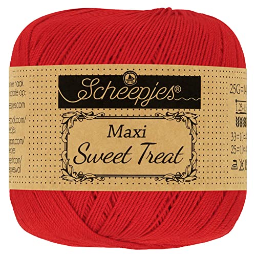 Scheepjes - Scheepjes 722 Rot Maxi Sweet Treat Garn - 10x25g Scheepjes - Scheepjes 722 Rot Maxi Sweet Treat Garn - 10x25g von Scheepjes