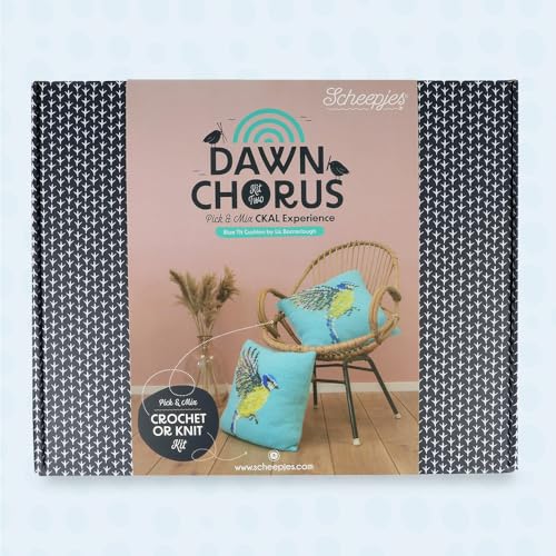 Scheepjes - Scheepjes CKAL Dawn Chorus Blau Meise Kissen Bausatz - 1 Setzen von Scheepjes