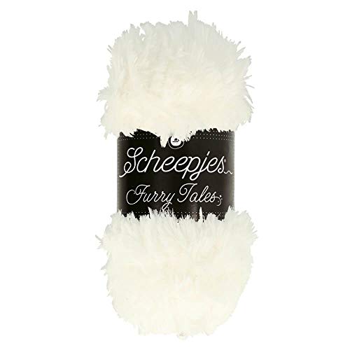 Scheepjes - Scheepjes Furry Tales 970 Schnee Weiss Garn - 1x100g von Scheepjes