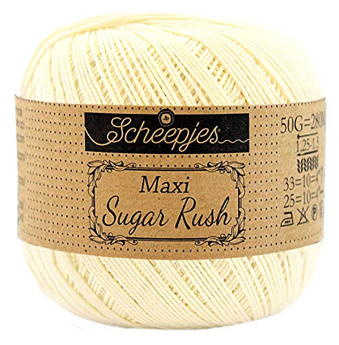 Scheepjes - Scheepjes Maxi Sugar Rush 101 Candle Light Garn - 1 x 50 g von Scheepjes