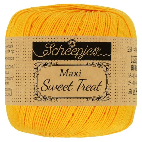 Scheepjes - Scheepjes Maxi Sweet Treat 208 Gelb Gold Garn - 1x25g von Scheepjes