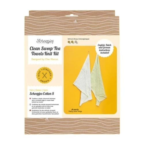 Scheepjes – Scheepjes Refined Clean Sweep Geschirrtücher Strickset – 1 Set von Scheepjes