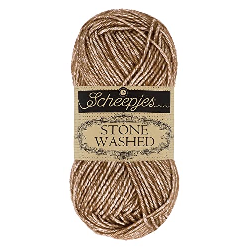 Scheepjes Stone Washed 1 Knäuel 50 g – Farbton 822 Braunachat Baumwollmix für Häkeln und Stricken Scheepjes Stone Washed 1 Knäuel 50 g – Farbton 822 Braunachat Baumwollmix für Häkeln und Stricken von Scheepjes