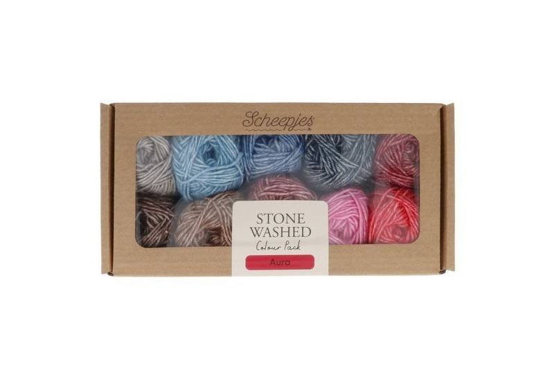 Scheepjes Stone Washed Colour Pack - 10 Knäule Häkelwolle, 65 m von Scheepjes