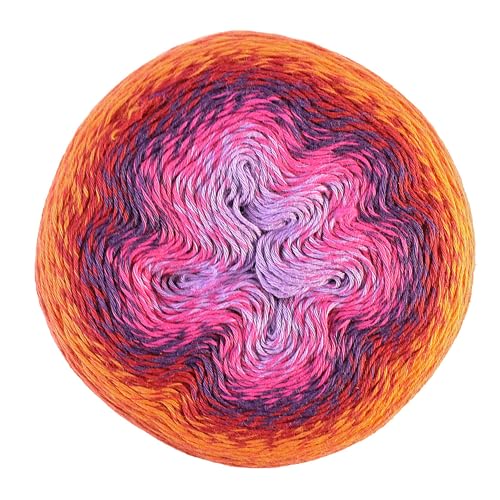 Scheepjes 1698-764 Whirl Wolle, Cotton, Red Velvet Sunrise, 1000 m, Meter von Scheepjes