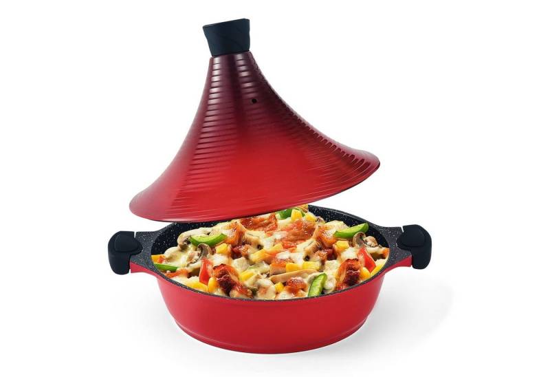 Scheffler Dampfgartopf Tajine Topf - Marokkanische Tagine Antihaftbeschichtung, Aluminium (Topf mit kegelförmigem Deckel), induktions von Scheffler