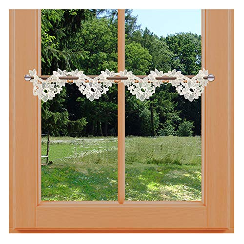 kollektion MT Feenhaus-Spitzenkante Miranda 10 cm Blumenspitze Natur traditionelle Vogtländischer Spitzenstickerei Feenhaus-Spitzengardine von kollektion MT