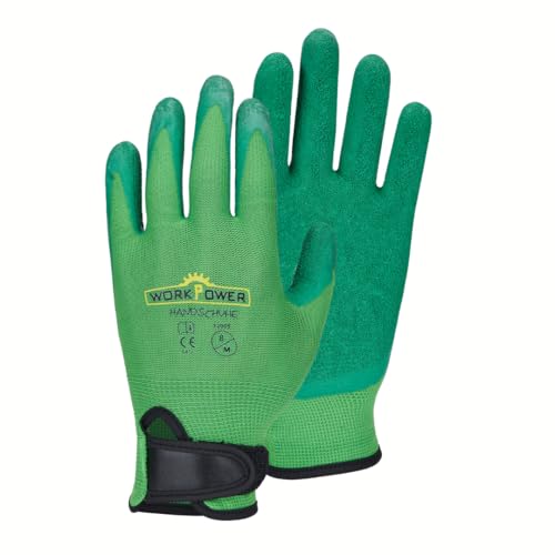 Scheibler Workwear – Gartenhandschuhe Eden – Handschuhe für Gartenarbeit – Arbeitshandschuhe hochelastisch & griffig – verfügbar in den Größen 7 (Grün) von Scheibler
