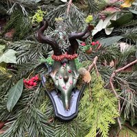 Sophias Ritueller Rehschädel Für Den Hexenaltar Und Schutzzauber Grüner Hexen - Samhain Perfektes Geschenk, Hexen, Wicca, Pagan von ScheinbardesignShop