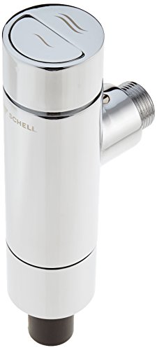 SCHELL 022500699 WC-Spülarmatur SCHELLOMAT SILENT ECO SV, DN20 , Spülarmatur / WC Druckspüler ¾“ , Ganzmetall-Spülarmatur mit Drucktaste, mit Rohrunterbrecher, mit integriertem Serviceabsperrventil , 1 – 1,3l/s; 1,2-5bar; 4,5-9l; ,28 x 26mm von Schell