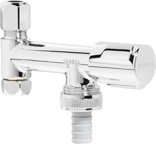 SCHELL 033740699 Geräteventil COMFORT 3/8'' , Ventil für Eckventile, Oberfläche chrom , mit Rückflussverhinderer, Zugfeste Messing-Konus-Quetschverschraubung mit Längenausgleich, Schlauchverschraubung SCHELL 033740699 Geräteventil COMFORT 3/8'' , Ventil für Eckventile, Oberfläche chrom , mit Rückflussverhinderer, Zugfeste Messing-Konus-Quetschverschraubung mit Längenausgleich, Schlauchverschraubung von Schell