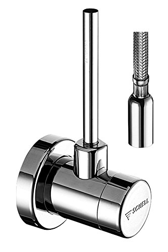 SCHELL 051720699 Eckregulierventil / Ventil CLASSIC DN 1/2" , Eckventil verchromt, mit selbstdichtendem Anschlussgewinde, langem Schubschaft, Rosette , 65 mm, Quetschverschraubung mit Längenausgleich SCHELL 051720699 Eckregulierventil / Ventil CLASSIC DN 1/2" , Eckventil verchromt, mit selbstdichtendem Anschlussgewinde, langem Schubschaft, Rosette , 65 mm, Quetschverschraubung mit Längenausgleich von Schell