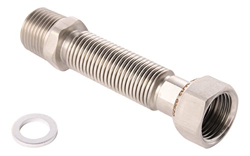 Schell Edelstahl-Flexrohr Typ 1/2 " Flexibles Anschlussrohr Längenverstellbar von 200 - 410 mm Universelles Verbindungsrohr Edelstahl 27011 3 Schell Edelstahl-Flexrohr Typ 1/2 " Flexibles Anschlussrohr Längenverstellbar von 200 - 410 mm Universelles Verbindungsrohr Edelstahl 27011 3 von Schell