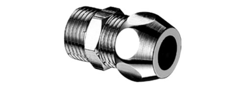 Schell Gerade (Verschraubung, Messing Quetschverschraubungen, für Kupferrohr Ø Außengewinde 15 G 1/2 x DN 10 G 3/8 AG Chrom) 064050699 von Schell