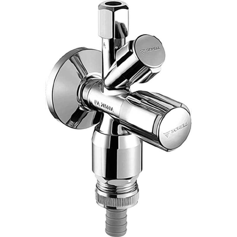 Schell Kombi-Eckventil mit Rückflussverhinderer und Rohrbelüfter DN15 G 1/2 AG von Schell