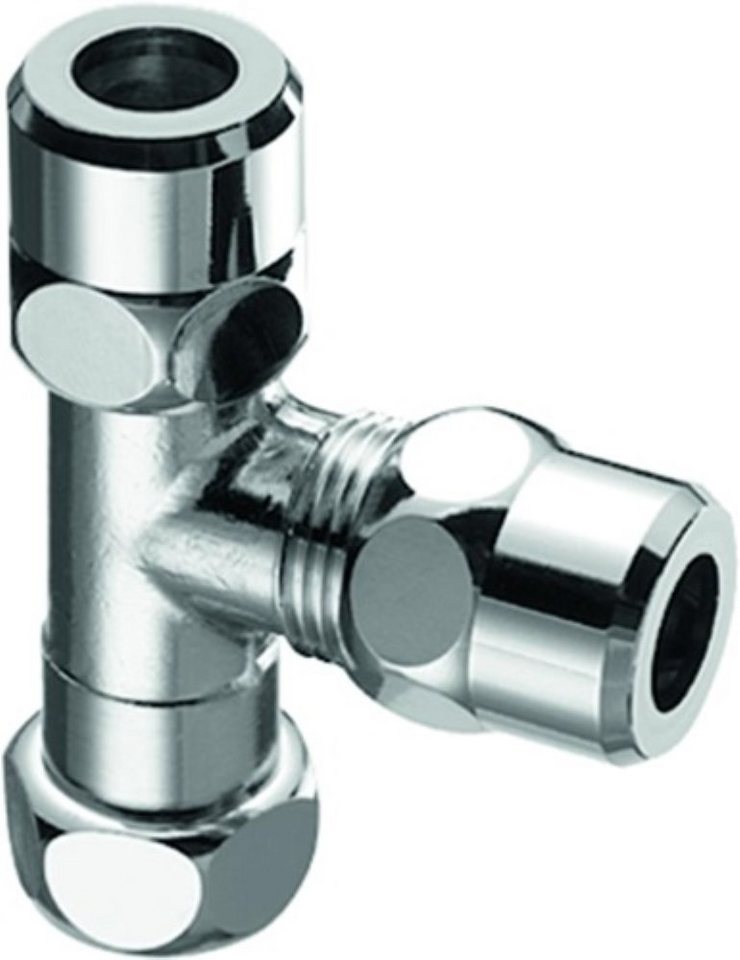 Schell T-Stück SCHELL 041000699 T-Stück mit beweglicher Überwurfmutter 3/8Zoll chr von Schell